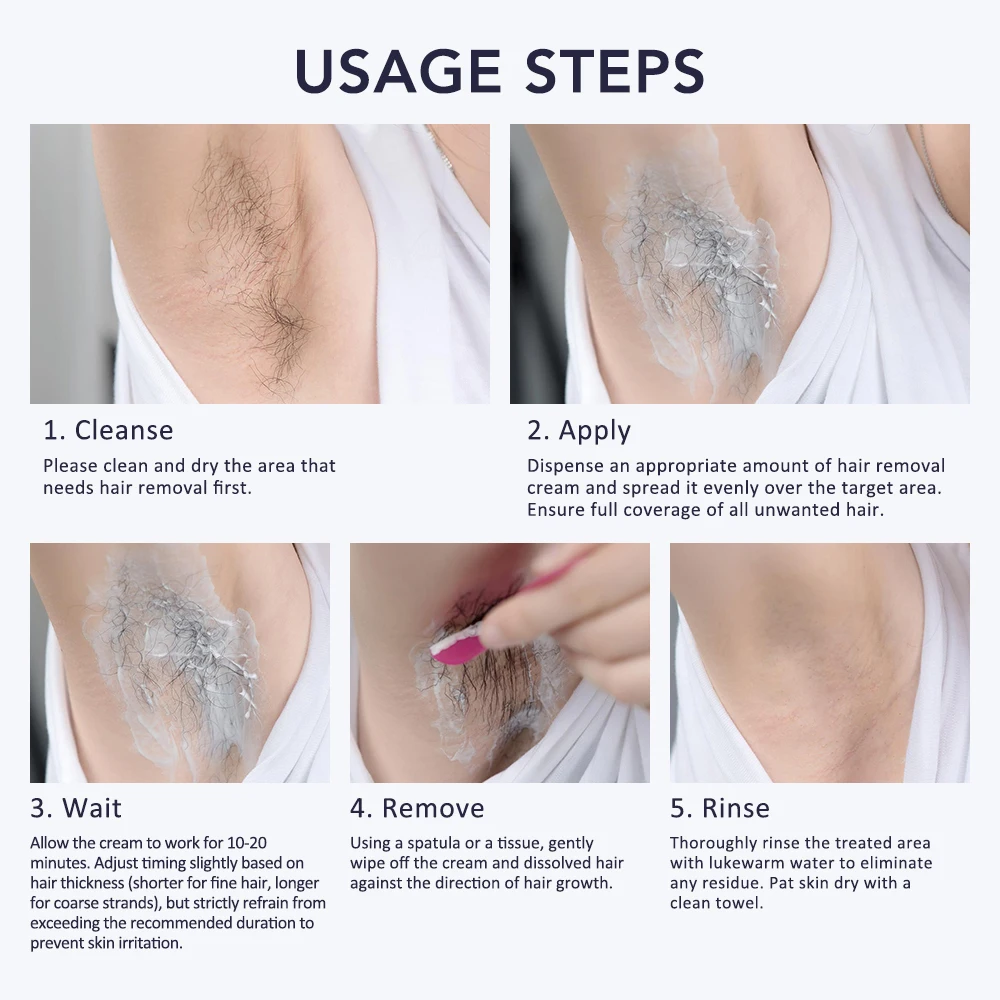 Hair Removal Cream Painless Permanent Inhibitor For Men Women_voghion.com