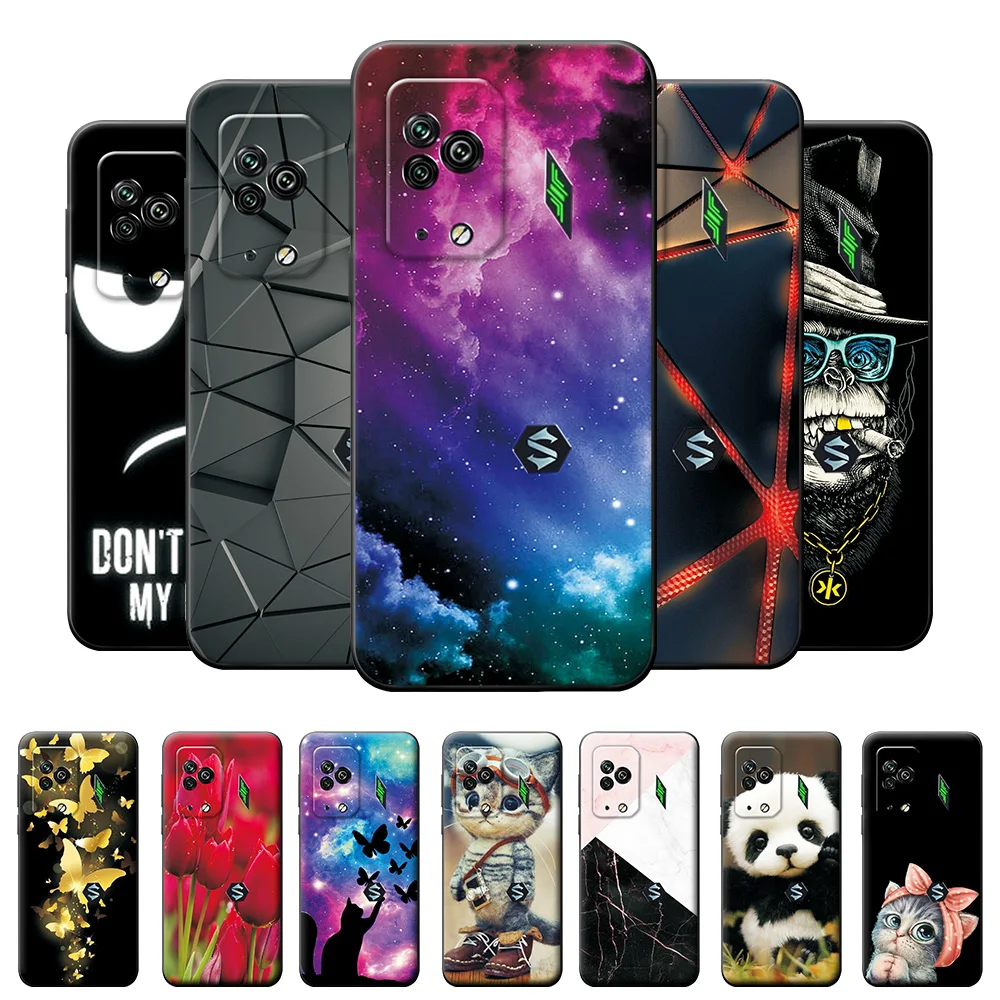 REY Cover Trasparente Ultra Sottile Per Xiaomi Black Shark 5 Pro: Custodia In Gel Morbido TPU 0,33mm - 4