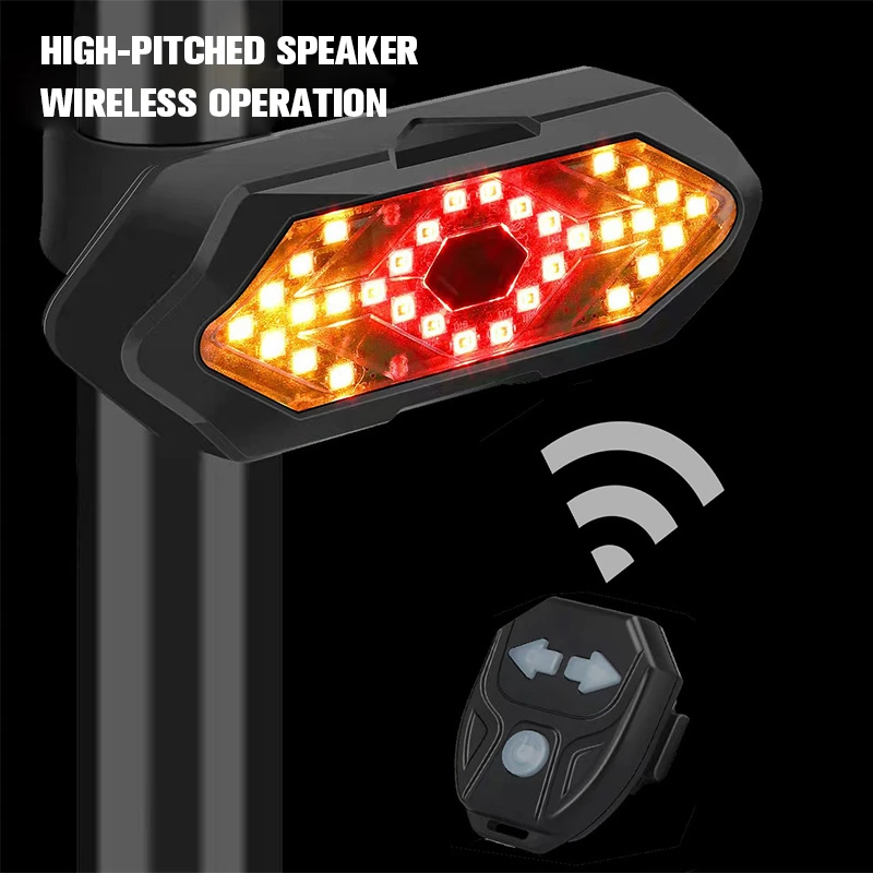 Led Light Rear Remote Control Bicycle Direction Indicator Bicycle