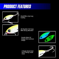 FJORD 10 גרם 15 גרם 20 גרם Jig Hard Lure Micro Sea Slow Sinking Shore Casting Metal Jig UV Night Glow Bait Flattening Fishing Accessories 3
