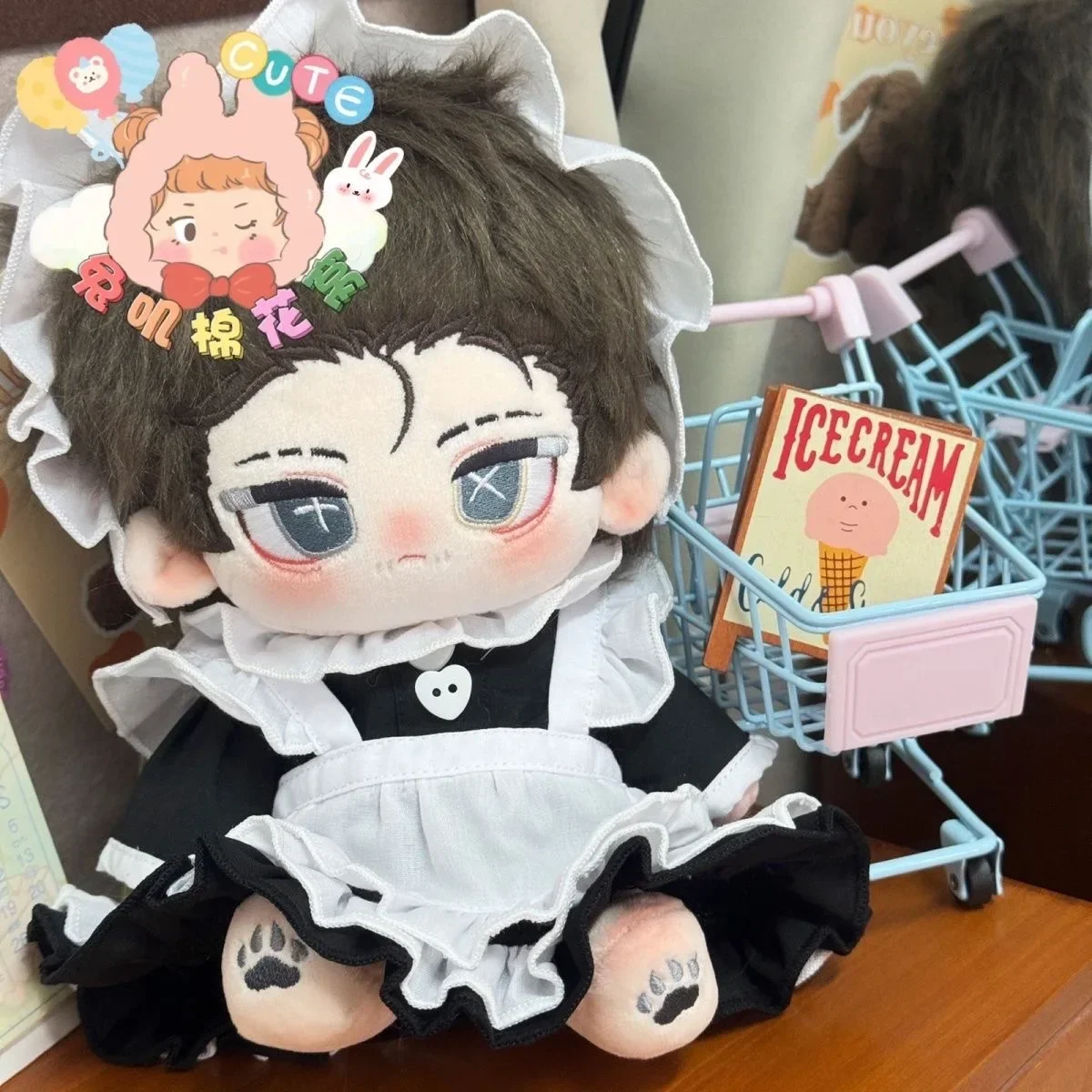 

Game Identity Ⅴ Naib Subedar Handsome Boy Cosplay Cotton Stuffed Body Dress Up Clothes Cotton Dolls 20cm Halloween Mascot Gift