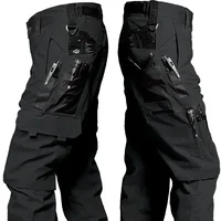 Tactical Work Pants Men Outdoor Cargo Trousers Multi-pocket Waterproof Field Combat Pant Autumn Spring Workwear Hiking Trousers 2