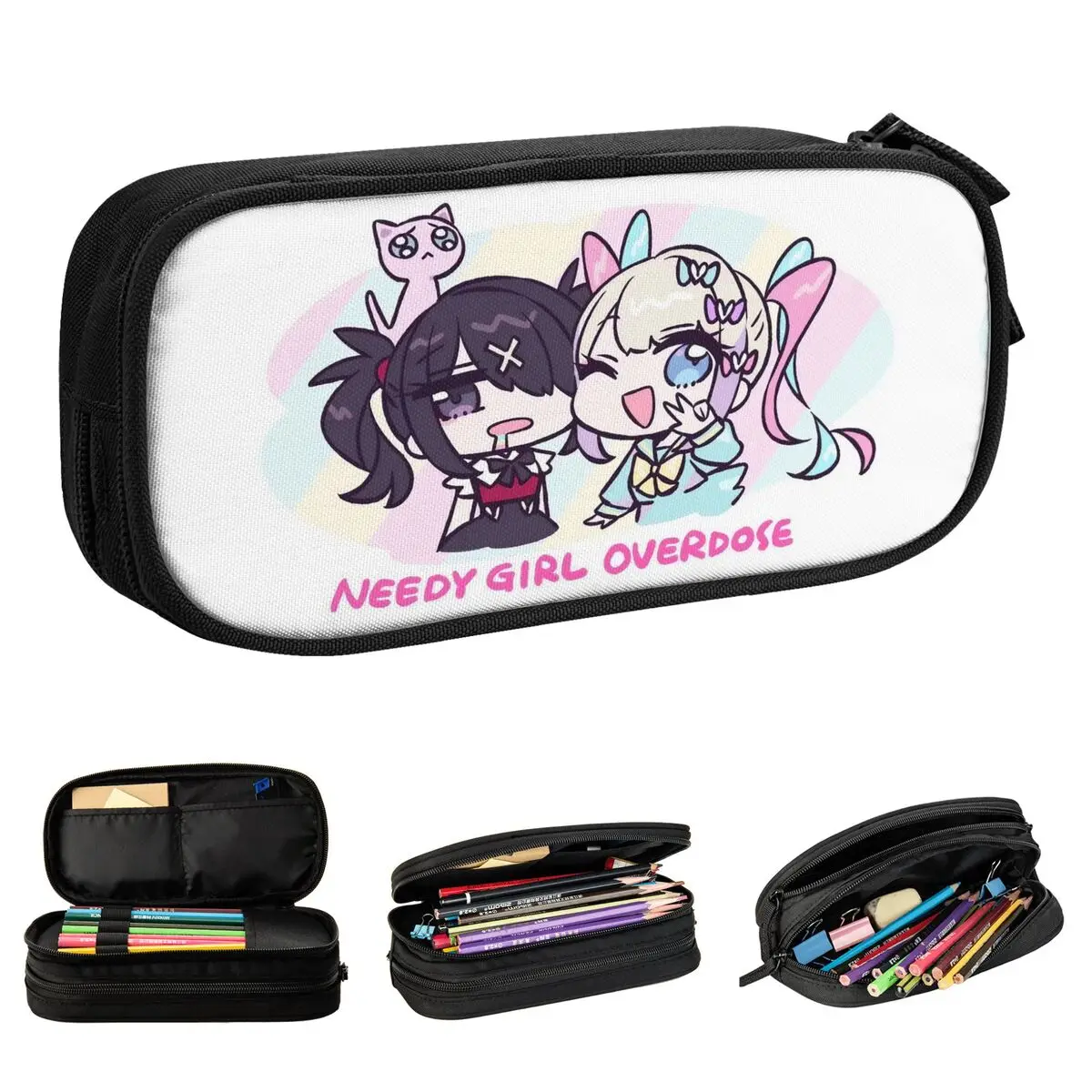 

KAngel Ame-Chan Anime Game Pencil Case Creative Needy Girl Overdose Pen Bag Student Large Storage School Supplies Pencil Pouch