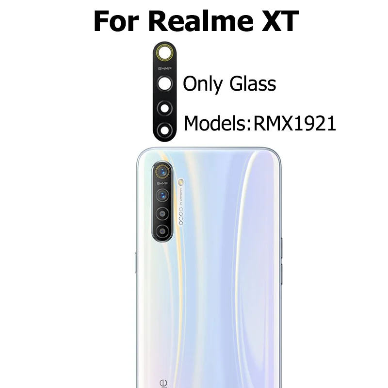 Back Camera Glass Lens For Realme XT Rear Camera Glass With Adhesive ...