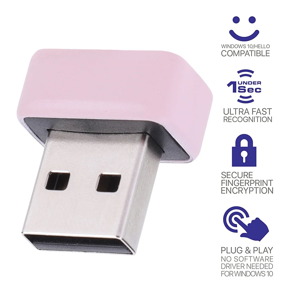 USB Fingerprint Scanner for Windows 7/8/10/11 PC Laptop