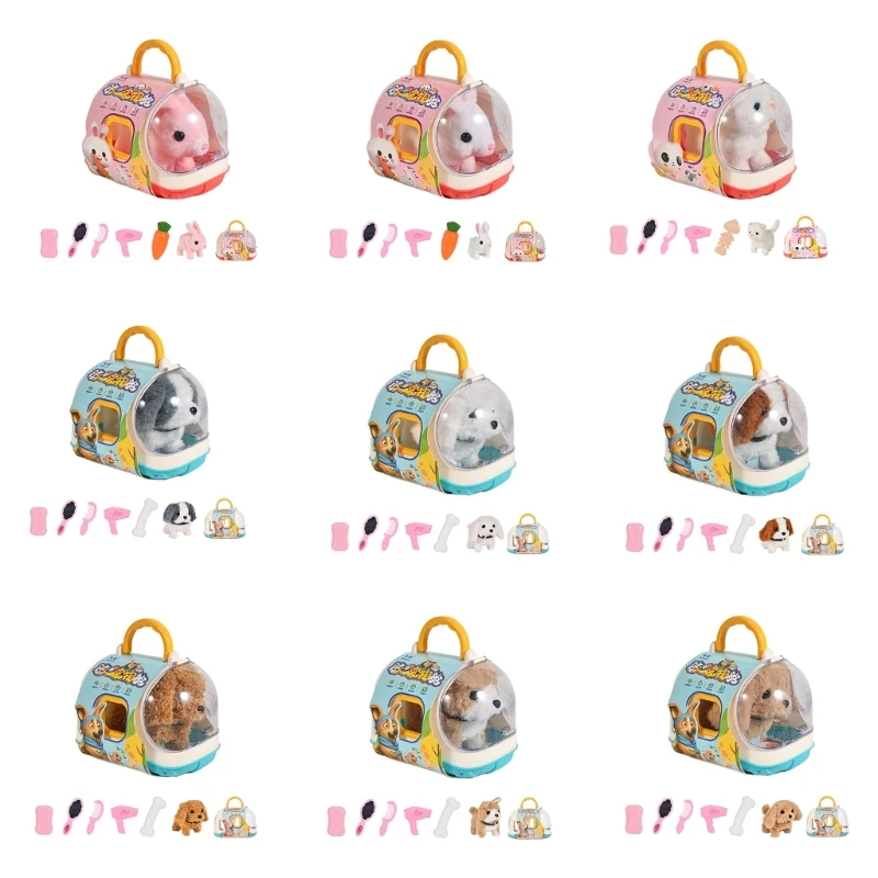 

Walking Pet Raise Toy Animal Plush Interactive Toy Toddler Crawl Learning Toy Dropship