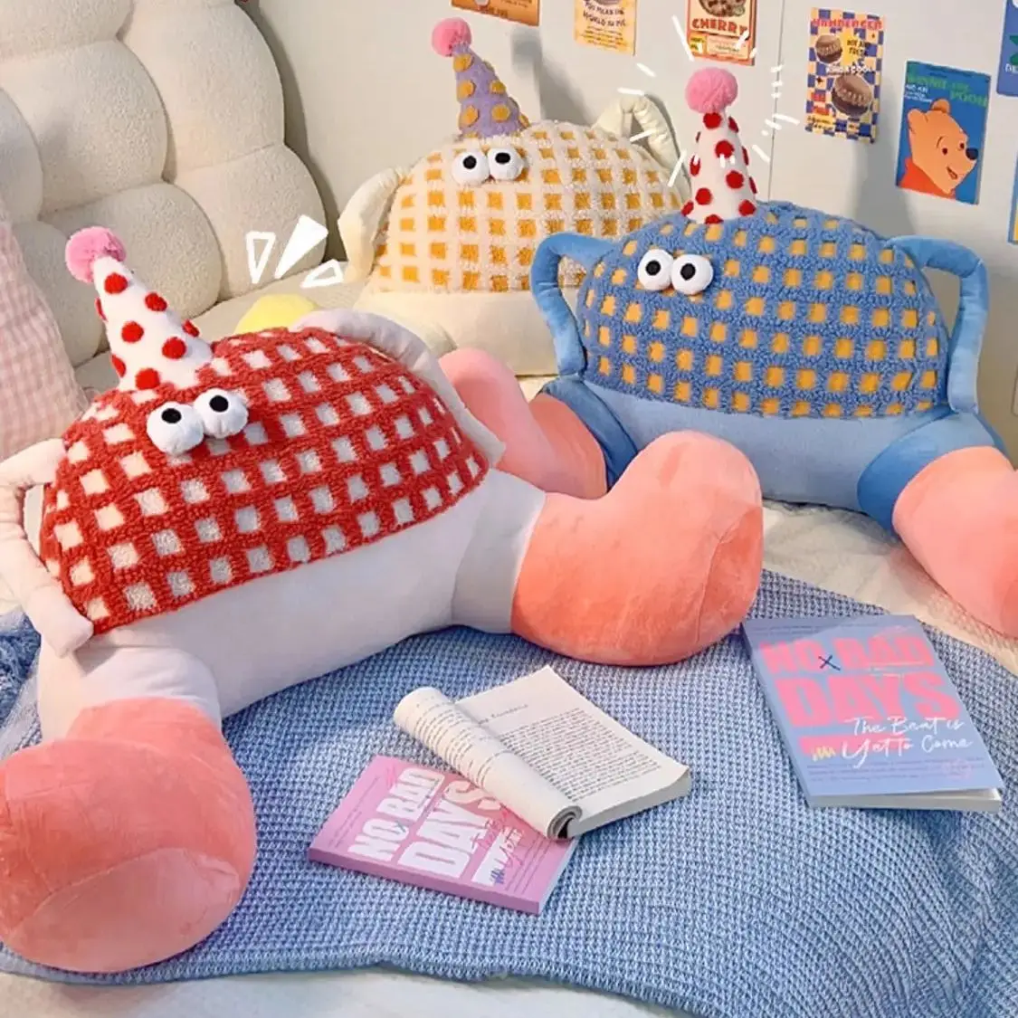 Bigfoot Monster Waist Cushion Sofa Bedroom Decoration Headrest Pillow Bed Sleeping Doll Birthday Gift for Girls 6