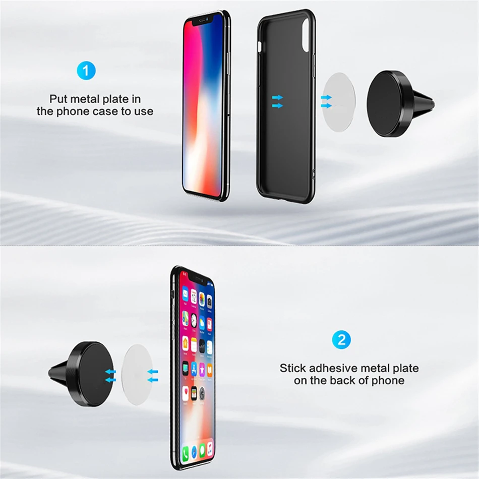 Magnetic Car Phone Mount For Iphone Samsung And Huawei_voghion.com