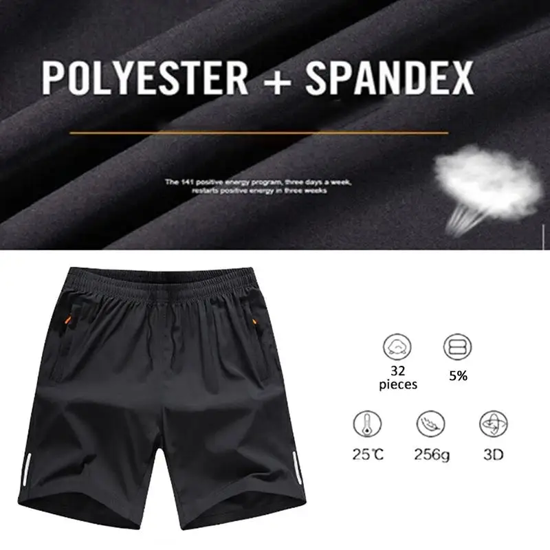 Summer Men Running Shorts 5 Inches Lightweight Cool Quick Dry Sportswear Ice Silk Hiking Fishing Gym Outdoor Male Sports Shorts running shorts sports shorts sport shorts