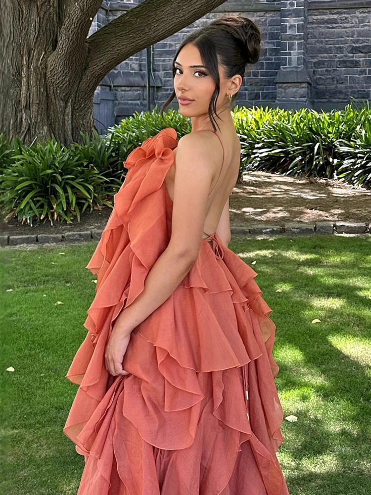 Women Summer Backless Flowy Dress Appliques Halter Neck Sleeveless Beach  Style Dresses Night Date Sexy Long Dresses Backless - AliExpress 200000345
