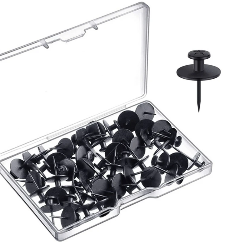 

30Pieces Metal Push Pins I-shape Map Pins Thumb Tacks Pushpins for Cork Board, Sewing Pins for Fabric Sewing