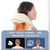 Foreverlily 26W Brushless Motor Neck And Shoulder Massager Wireless Shoulder And Back Kneading Massage Shawl Neck masajeador 5