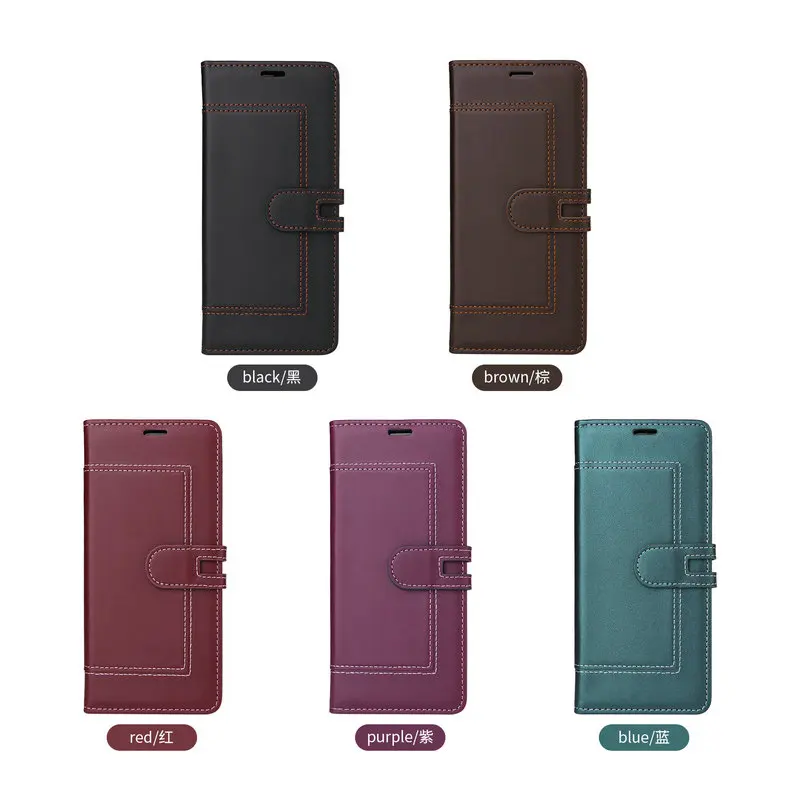 Enhanced Leather RFID Flip Case - 360° Protection Luxury Wallet Book Cover