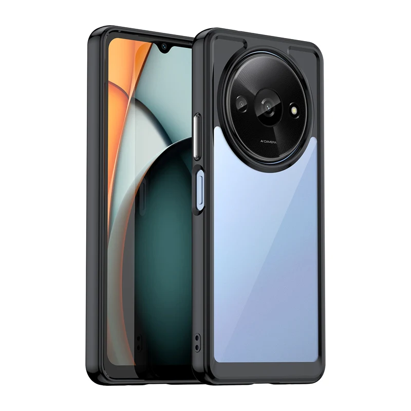 Per Xiaomi Redmi A3 Cover Per Xiaomi Redmi A3 Custodie Anti-Drop Funda Hard Tpu Cover Posteriore Protettiva Per Xiaomi Redmi A3
