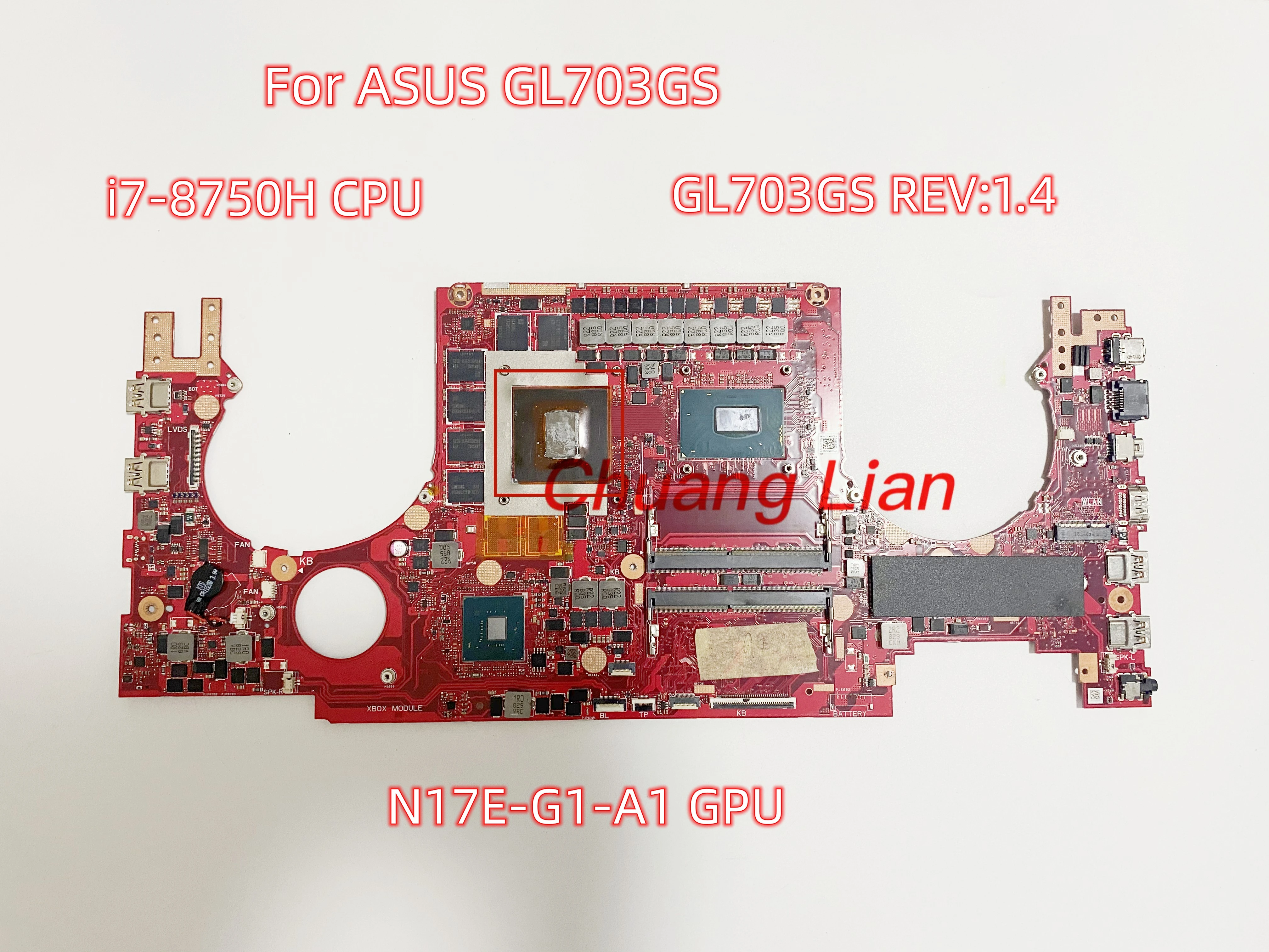 GL703GS For ASUS ROG PLUS GL703G GL703GS GL703GM Laptop Motherboard ...
