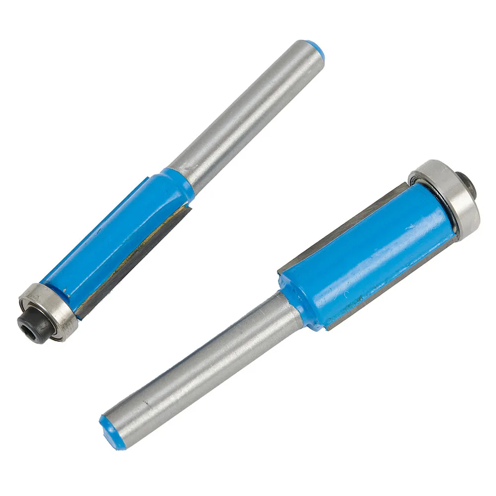 

4pcs Straight Flush Trim Router Bits Woodworking Plywoods Composites Plastic Trimmer Template Pattern Cutting Tools