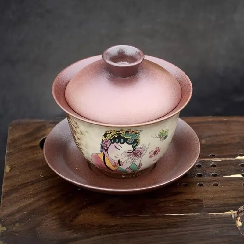 170cc Vintage Exquisite Ceramic Tea Cups Hand-painted Porcelain Master Cup Traditional Custom Teacup Chinese Tea Accessories