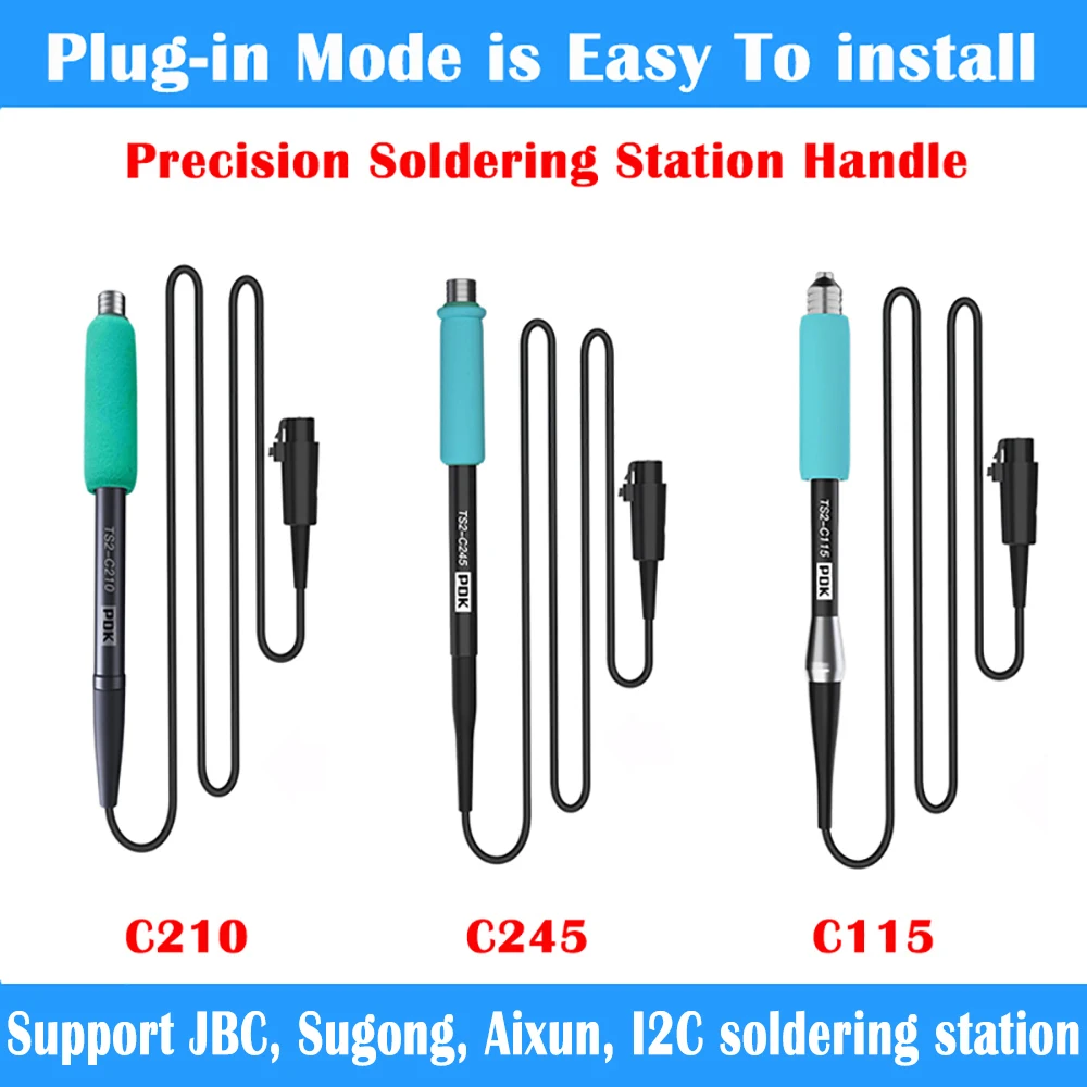 Jcid Aixun 납땜 팁, JBC/I2C/납땜 핸들용 I2C C115 C210 C245, JCID Aixun T3A T3B 납땜 스테이션 용접 팁