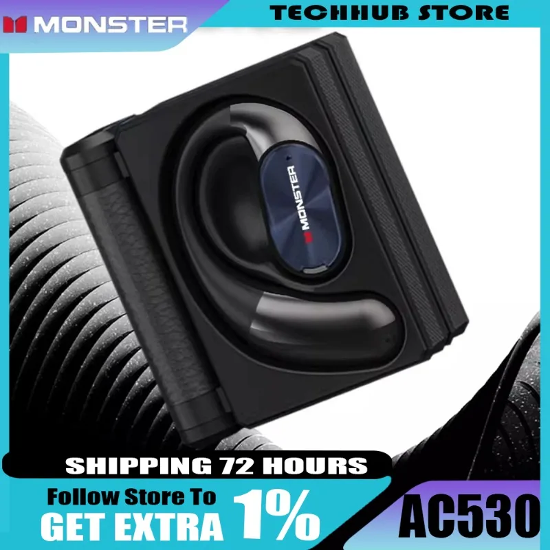 MONSTER AC530 Wireless Bluetooth Earphones Bone Conduction Ear
