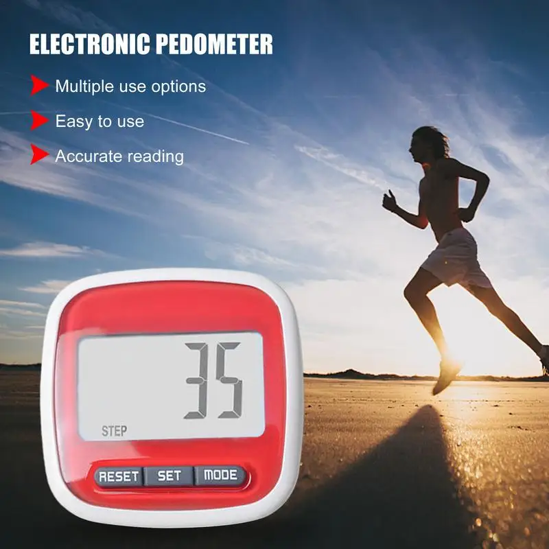 3D Pedometer Walking Waterproof Multifunctional Sports Calorie Counting LCD Display Fitness Equipment 3d pedometer
