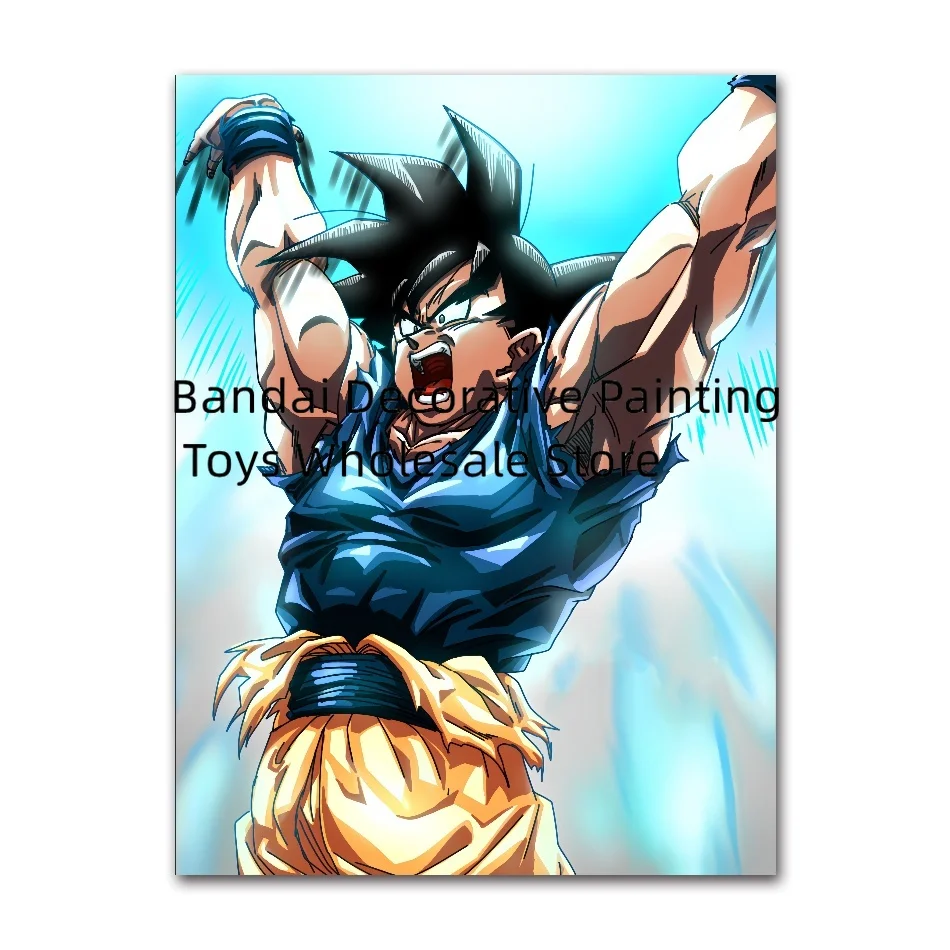 Anime Canvas Painting Dragon Ball Z Saiyan Goku Posters Print Mural Classics Cartoon Pictures Boy Room Home Wall Art Decor Gifts