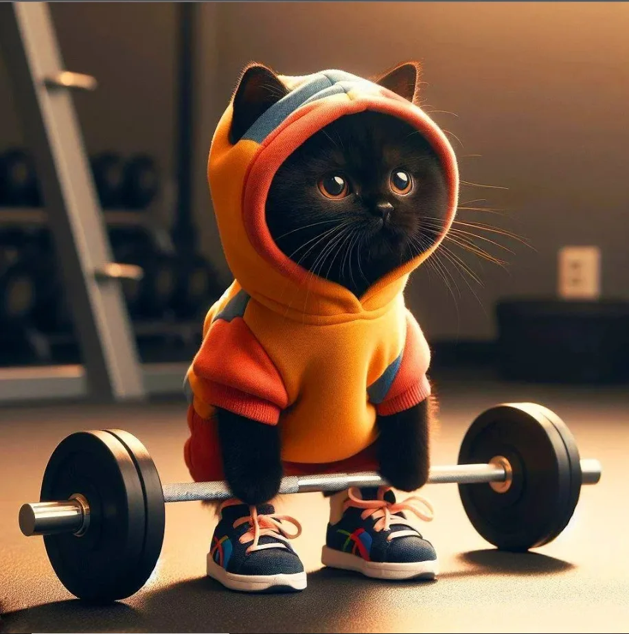 

Cute Fitness Cat Sculpture Cute Fitness Cat Sculpture Resin Crafts Personality Miniatures