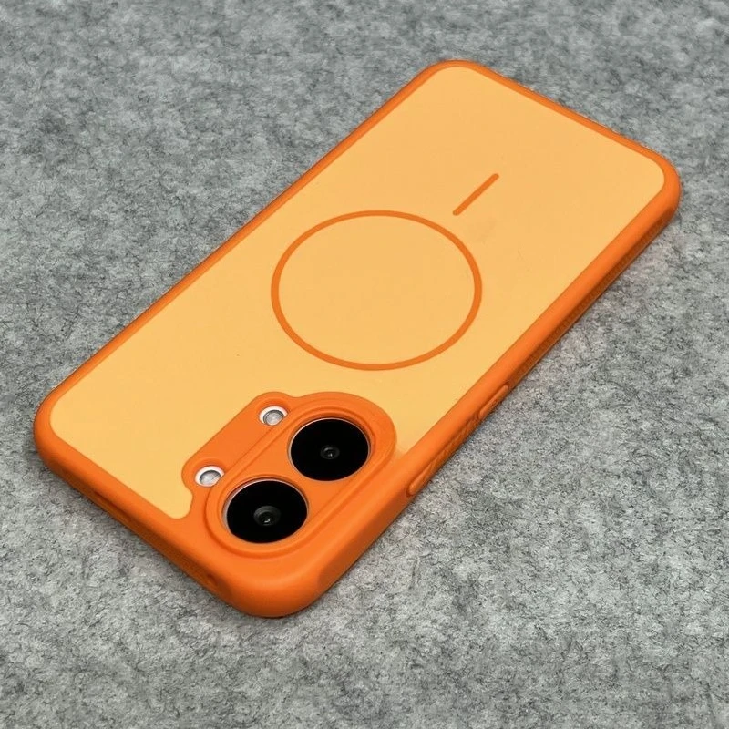 Business-Style Dual-Tone Matte Finish Magnetic Anti-Scratch Bumper Case