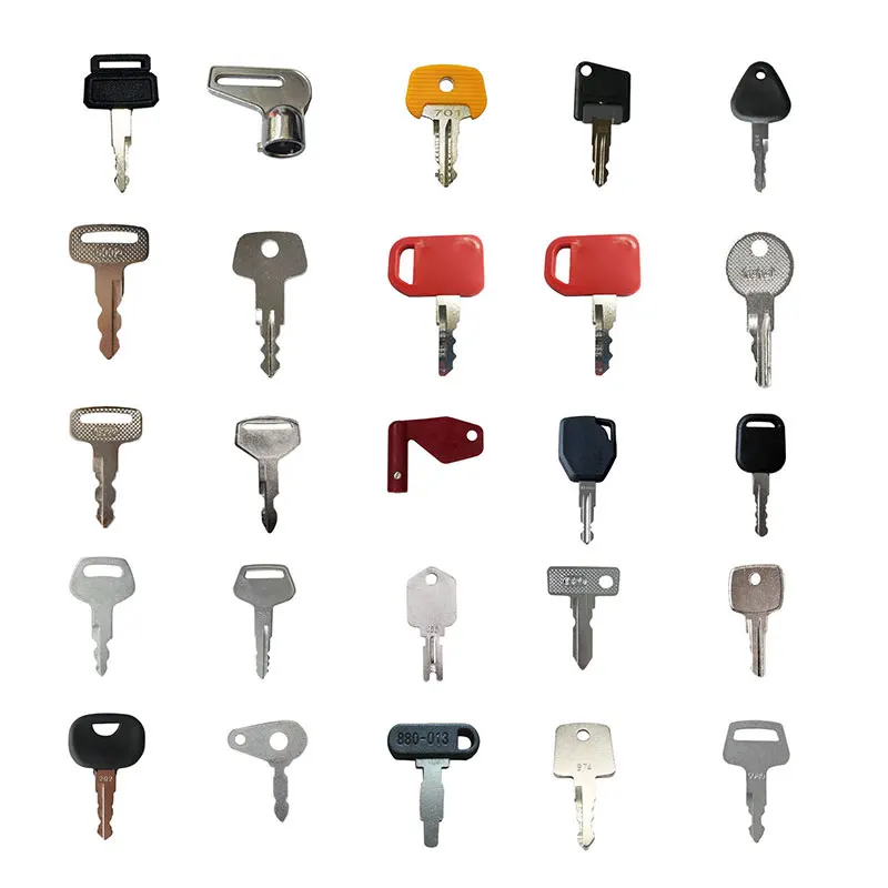 45PCS Heavy Equipment Key Set Construction Ignition Keys D200 701 503 888 T0207-81840 Compatible with SANY