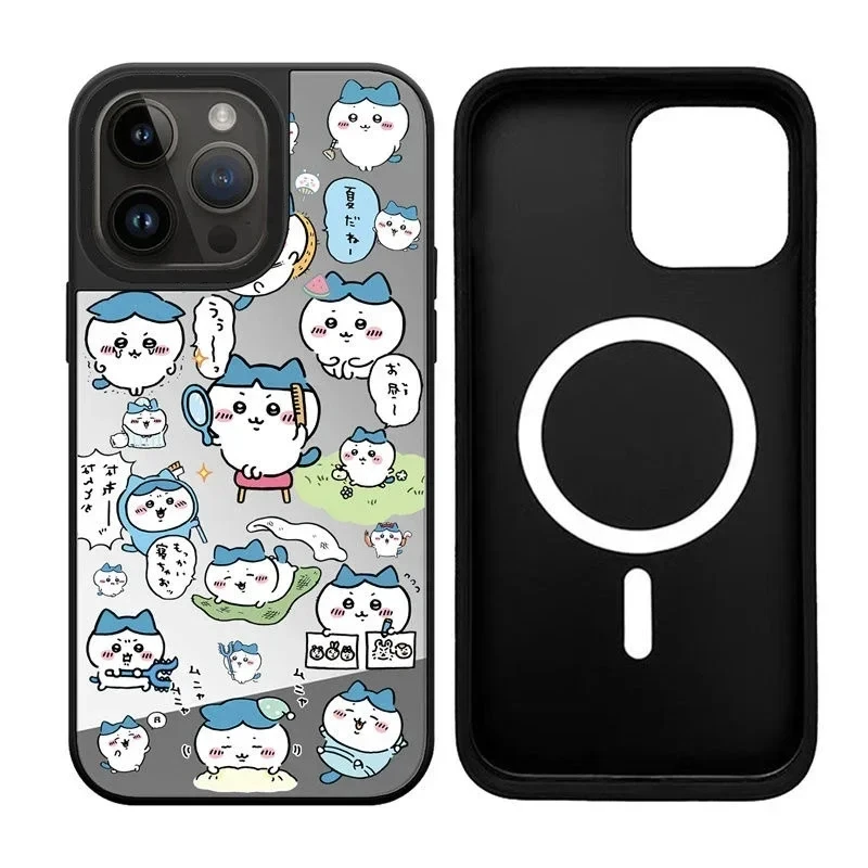 

Hot Cute Cartoon Border Mirror Surface iPhone 11 12 13 14 15 Pro Max Case - Protective iPhone Case with MagSafe