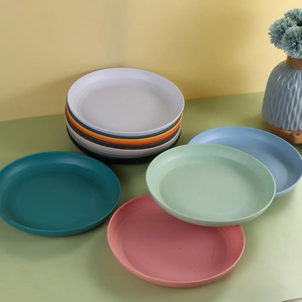 Sustainable Dinner Plates Eco- Fiber Plates Eco-friendly Dinner Set for Occasions Bpa-free Microwave Safe Salad Pasta