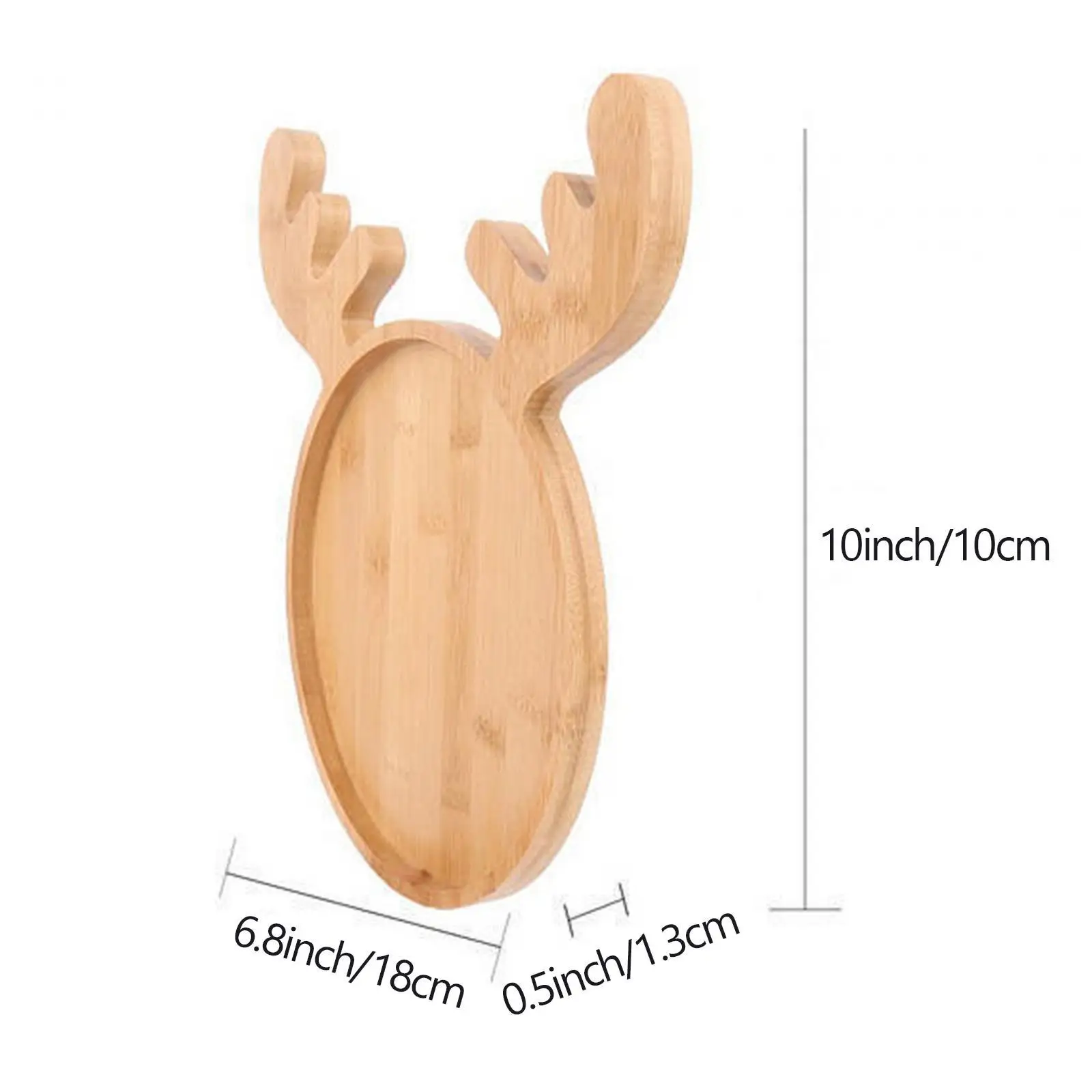 Wood Serving Tray Xmas Decor Festivals for Snack Fruit Appetizer Table