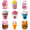 Jumbo Cute Popcorn Cake Hamburger Squishy Unicorn Milk Slow Rising  Squeeze Toy Scented Stress Relief for Kid Fun Gift Toy 1