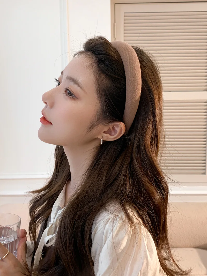 Scicent Headbands For Woen Velvet Hair Band Wide Plain Headbands
