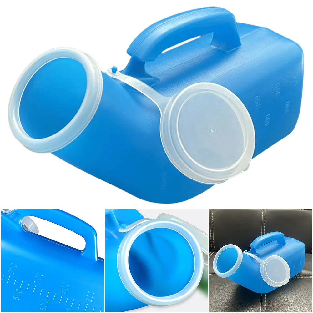 Urinals 1200ml For Men Spill Proof Portable with Lid For Car Elderly Incontinence