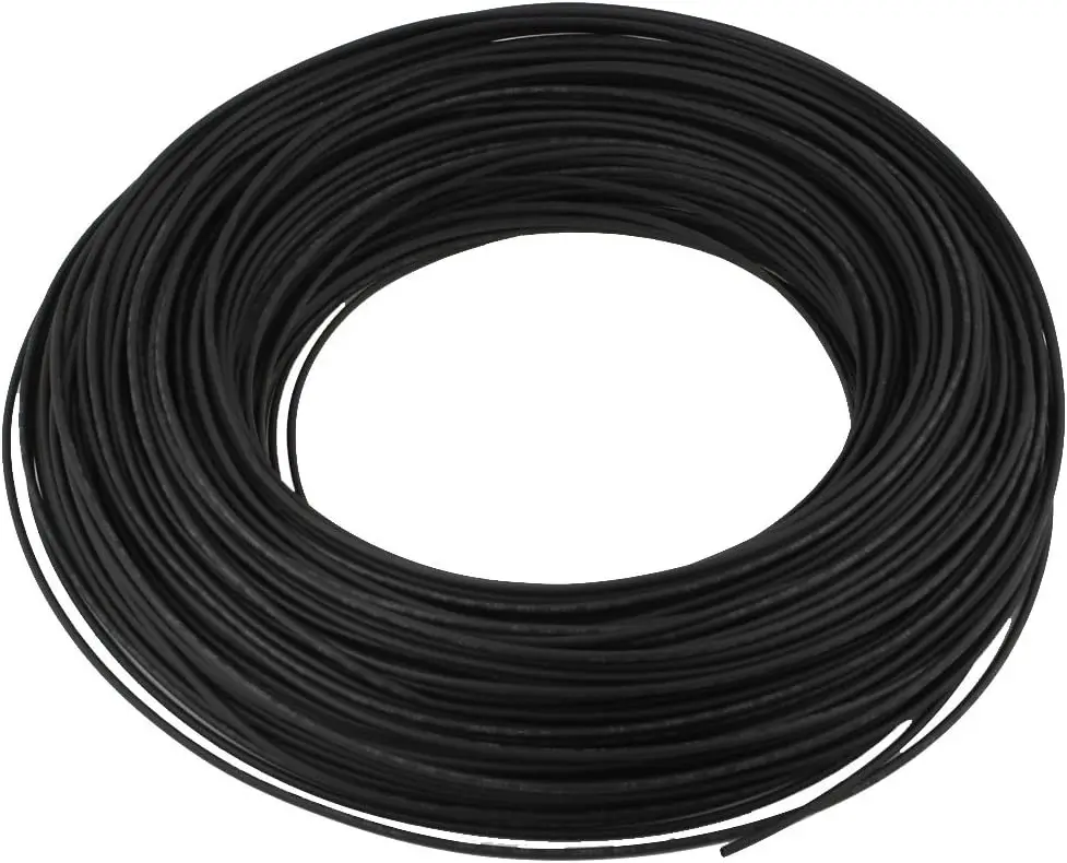 

200m 656ft Dia rate 2/1 1.5mm Black Heat Shrink Tube Shrinkable Pipe