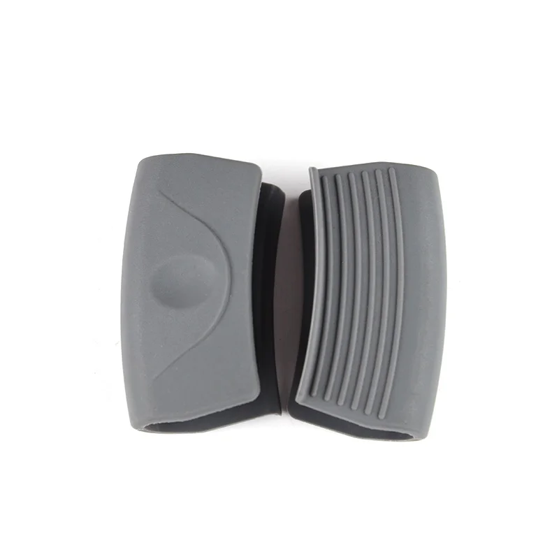 Pot Handle Silicone Grip Pad Silicone Grey Environmentally Friendly Material Heat Insulation and Non-Slip 2PCS silicone pan handle cover