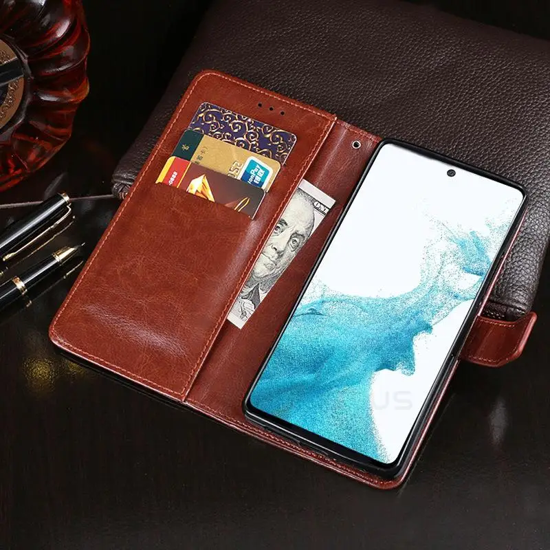 Leather Wallet Flip Case Cover - Premium  Coque