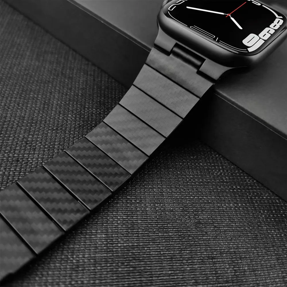 Cinturino In Fibra Di Carbonio Per Apple Watch 45 44 42 41 40 38Mm Cinturino Sportivo Cinturino Nike Per Iwatch Serie 7 6 5 4 3 2 Se Bracciale Da Pols