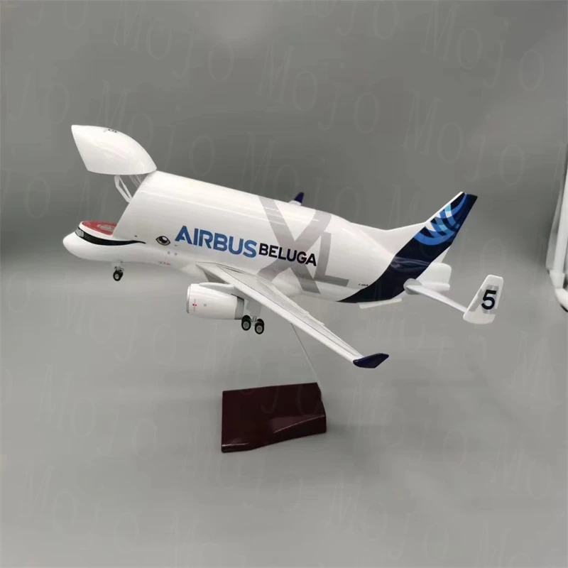 1:150 Scala 42Cm Airbus Beluga A300-600 Modello Di Aereo In Resina Super Beluga Modello Di Trasporto Aviazione Da Collezione Decorazioni Per La Casa