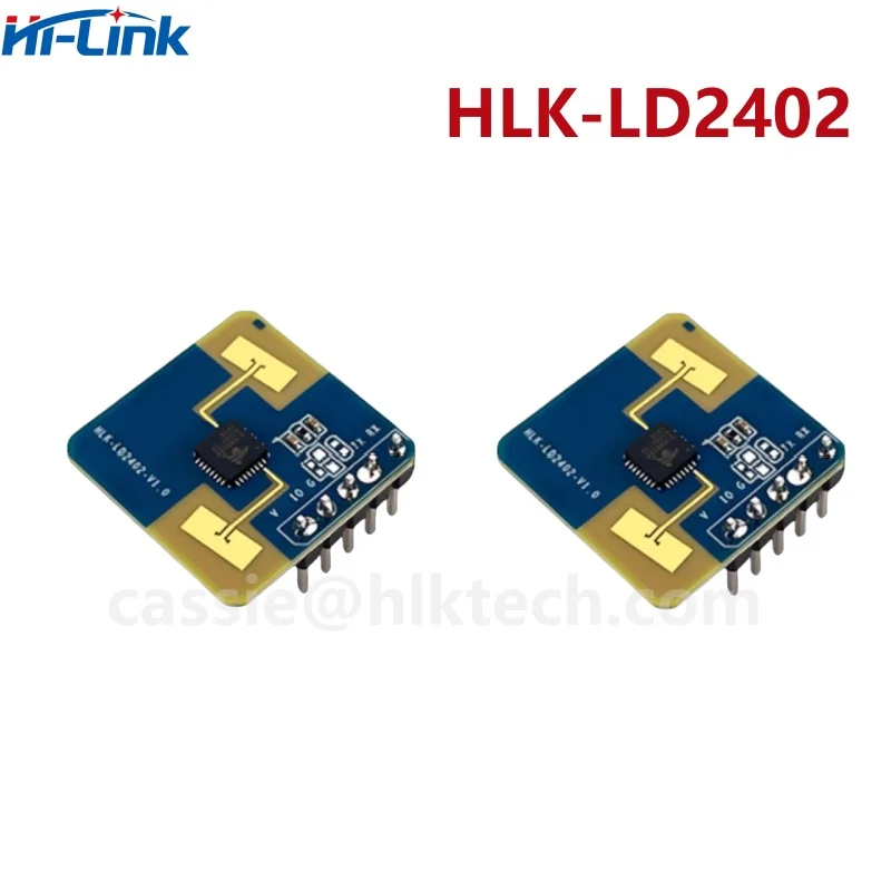 Hi-Link 24G HLK-LD2402 Static human body presence detection 7m AIoT millimeter wave sensor radar module GPIO and UART interfaces 3
