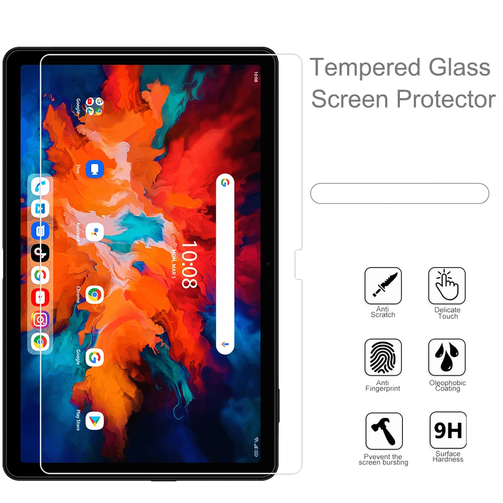 2 Pieces Scratch Proof HD Screen Protector Tempered Glass For UMIDIGI A13 A11 4G G1 G3 Tab 10.1 10.4 10.5-inch Protective Film 4