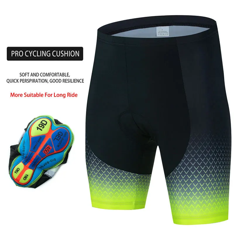 Cycling Shorts 19D Anti Slip Padded Gel Men Bike MTB Shorts Mountain Bicycle Classic Shockproof Short Pants