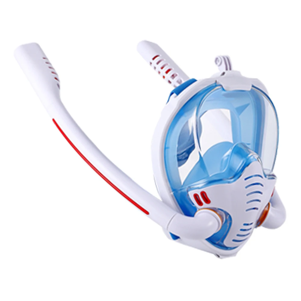 

Diving Mask Scuba Double Snorkel Tube Full Face Anti-Fog Adult Snorkeling Mask Kid Swimming Underwater Diving Equipment