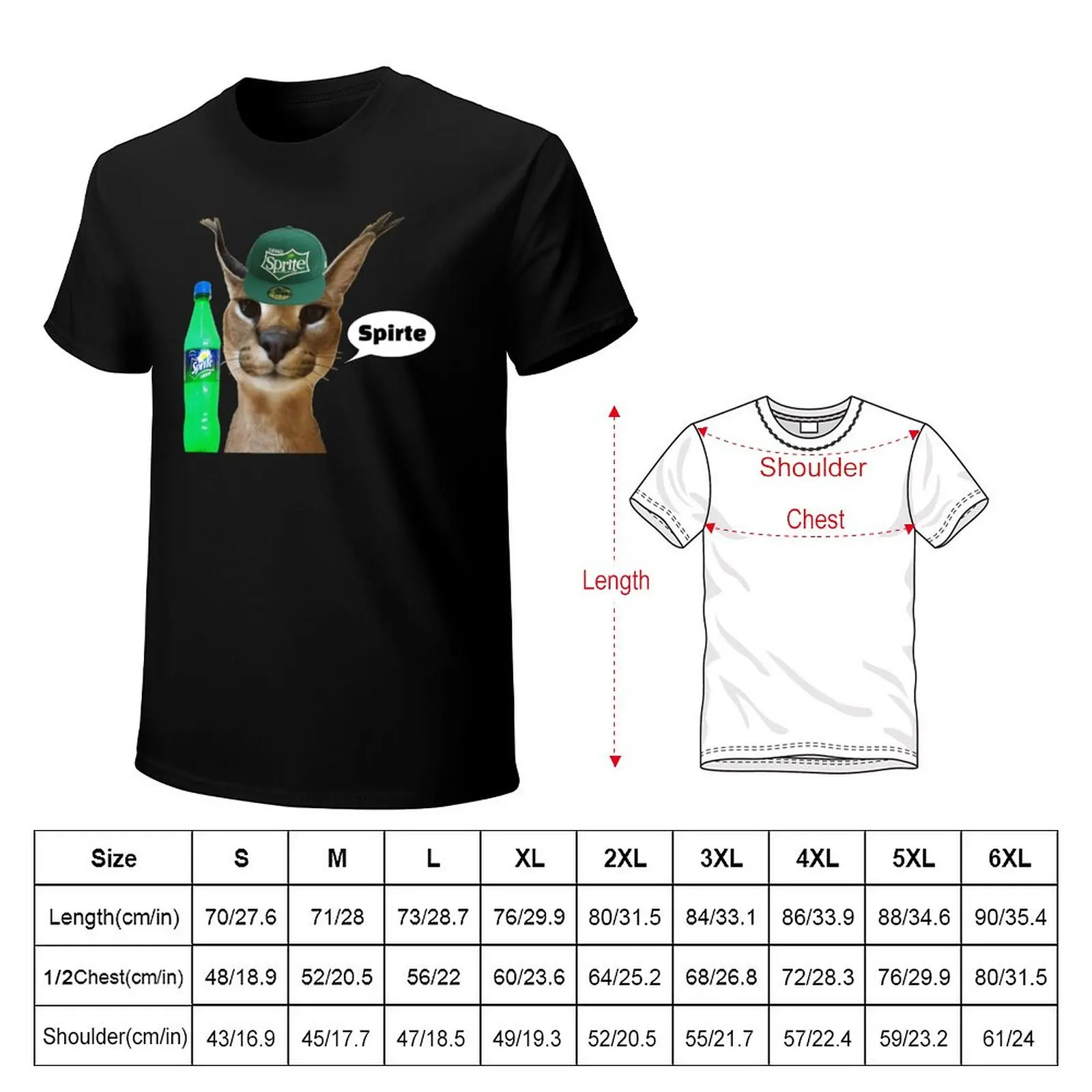 Em promoção! Grande Floppa T-shirt Engraçada Meme Gato Bonito