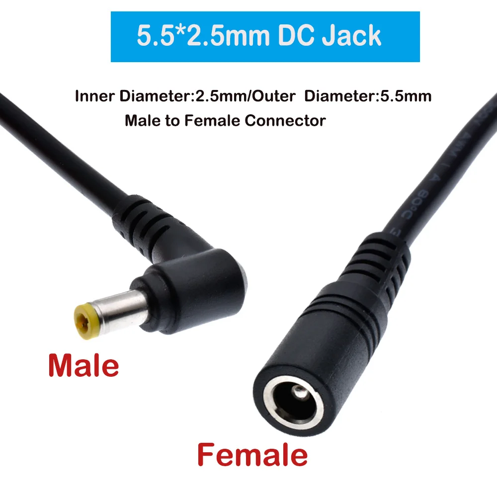 RUMDS 3.5x1.35mm 1 Femmina a 2 Maschio Connettore Splitter di Alimentazione Cavo Adattatore di Alimentazione Linea di Ricarica per CCTV LED Strisce