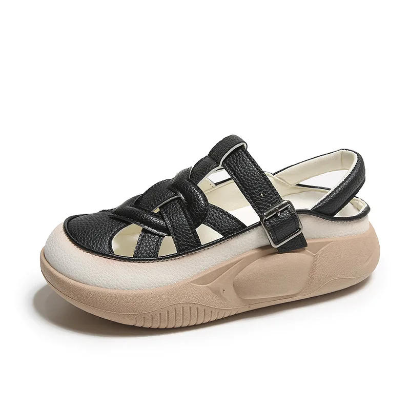 Women Sandals New Summer Sandals With Thick Soles And Retro Street Shooting