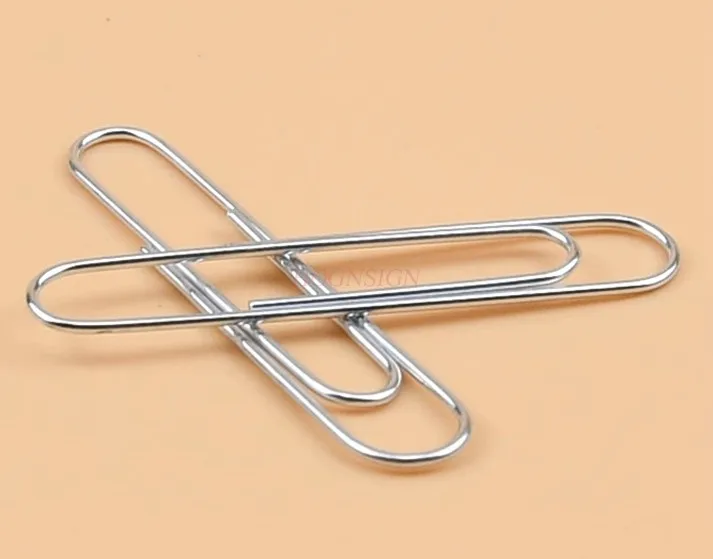 80pcs Paper clip box large paper clip paper clip paper clip 50MM thick stationery clip