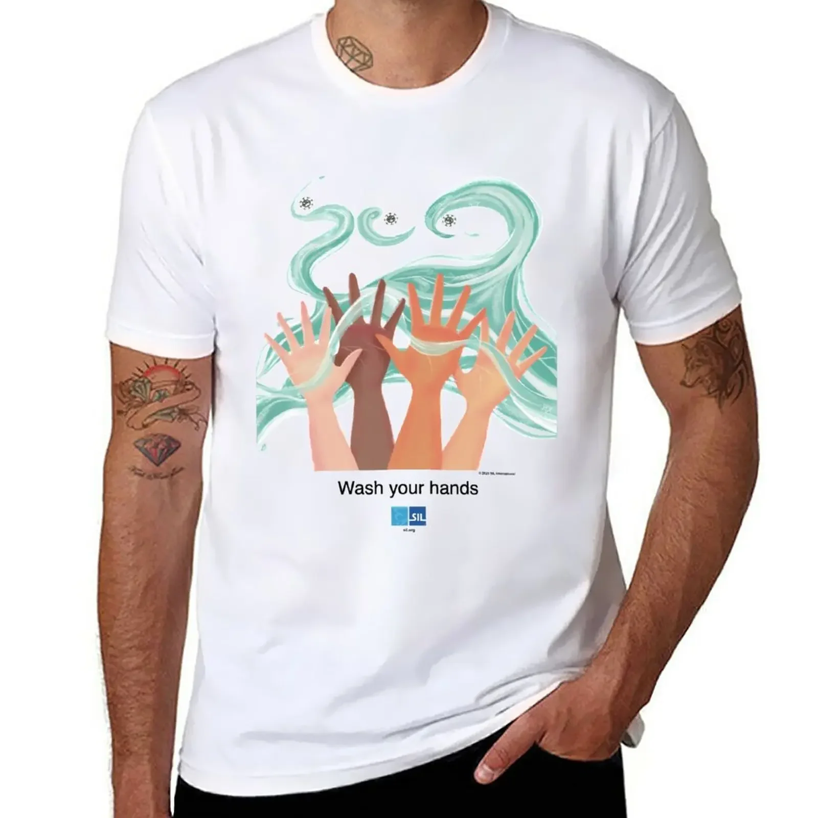 

#WashYourHands T-Shirt tees new edition hippie clothes mens cotton t shirts