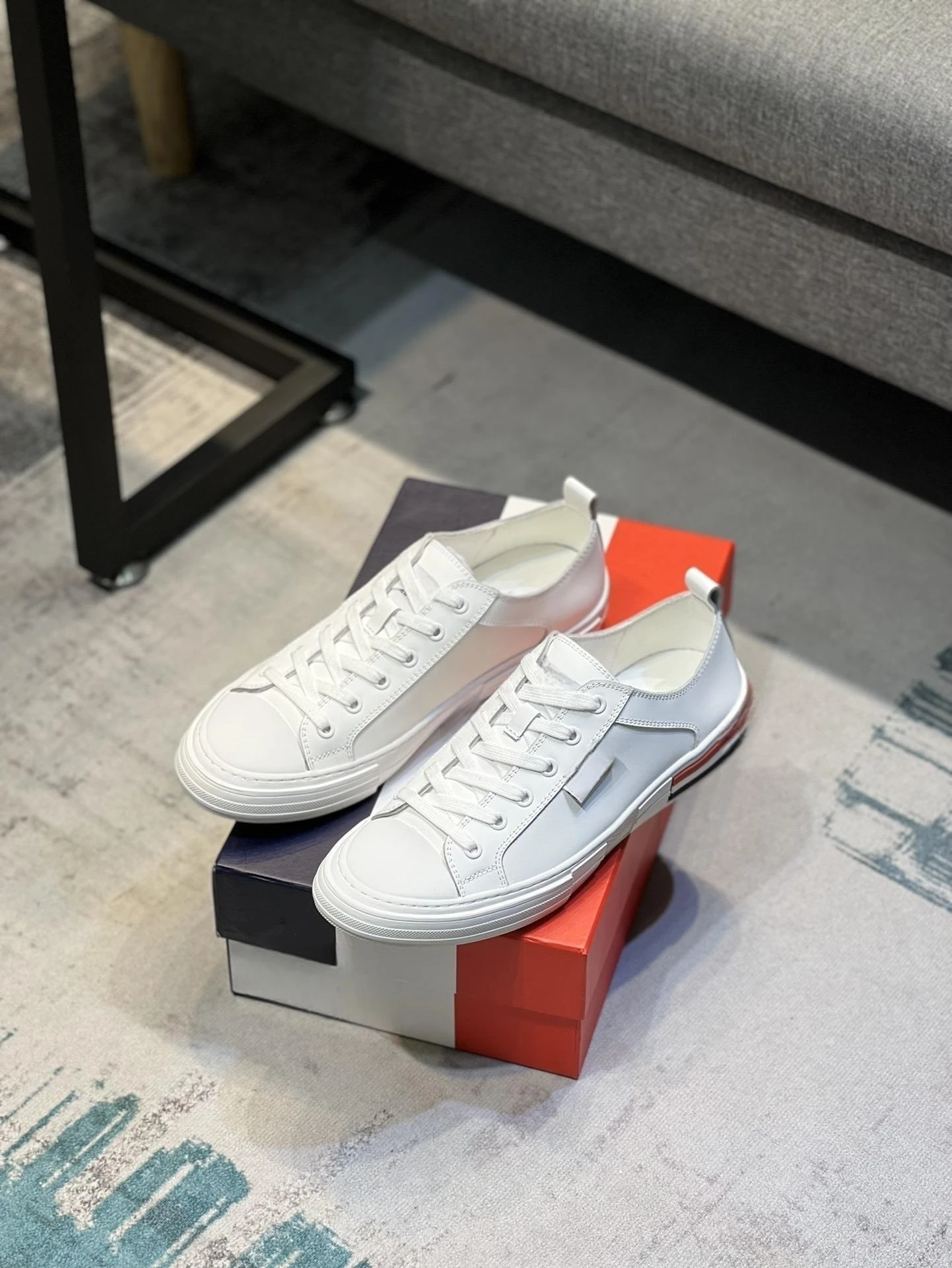 

TB THOM Men’s Genuine Leather Shoes Fashion Summer Cowhide Sneakers Soft Casual Luxury Brand High Quality Trainers Canvas Shoes