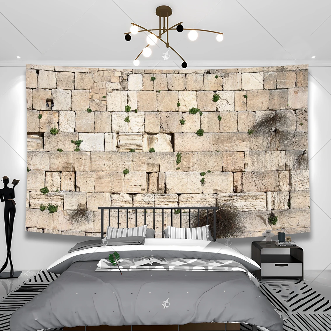 

Western Wall Background Decoration Room Jerusalem Wailing Wall Tapestry Room